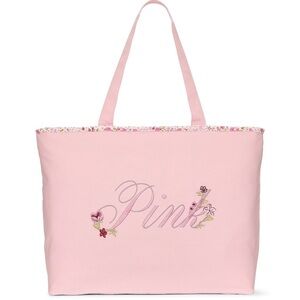 New!! Floral Canvas Tote Bag | Victoria's Secret PINK